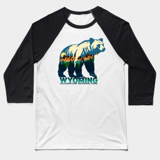 Yellowstone National Park - Bear Baseball T-Shirt